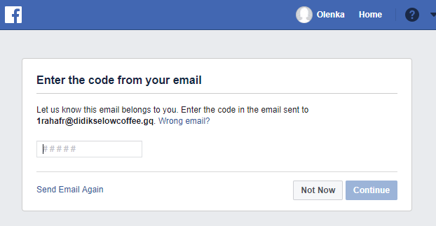 temp mail for facebook